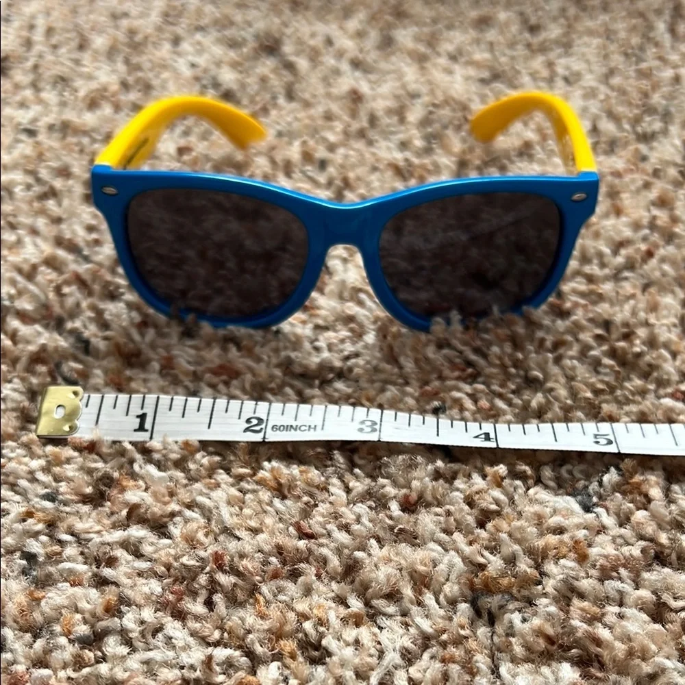 Polarized Kids Blue and Yellow Sunglasses with Dark Lenses
